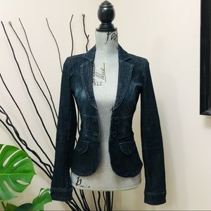 Fitted Denim Jacket Longsleeves